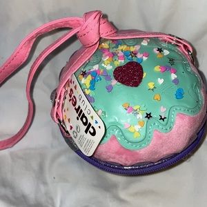 Claire’s cup cake purse/crossbody
